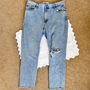 Abercrombie & Fitch The Skinny High Rise Curve Love Blue Denim Jeans